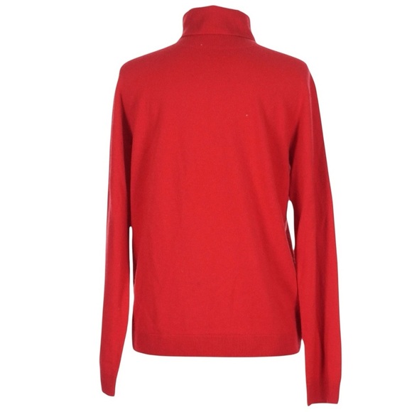 Uniqlo Cherry Red Long Sleeve Turtleneck 100% Cashmere Capsule Comfort Size M - Picture 5 of 10